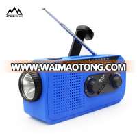 portable amazon charger solar hand crank led light home am fm noaa survival Flashlight radio